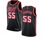 Miami Heat #55 Duncan Robinson Authentic Black Fashion Hardwood Classics Basketball Jersey