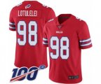 Buffalo Bills #98 Star Lotulelei Limited Red Rush Vapor Untouchable 100th Season Football Jersey