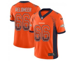 Denver Broncos #66 Jared Veldheer Limited Orange Rush Drift Fashion Football Jersey