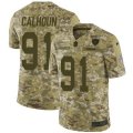 Oakland Raiders #91 Shilique Calhoun Limited Camo 2018 Salute to Service NFL Jersey
