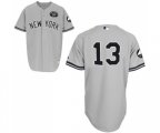 New York Yankees #13 Alex Rodriguez Authentic Grey GMS The Boss Baseball Jersey