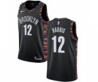 Brooklyn Nets #12 Joe Harris Authentic Black NBA Jersey - 2018-19 City Edition