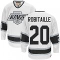 CCM Los Angeles Kings #20 Luc Robitaille Premier White Throwback NHL Jersey