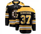 Boston Bruins #37 Patrice Bergeron Authentic Black Home Fanatics Branded Breakaway NHL Jersey