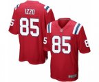 New England Patriots #85 Ryan Izzo Game Red Alternate Football Jersey