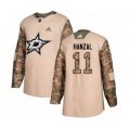 Dallas Stars #11 Martin Hanzal Authentic Camo Veterans Day Practice NHL Jersey