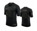 New York Giants #33 Dion Lewis Black 2020 Salute to Service Limited Jersey