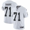 Oakland Raiders #71 David Sharpe White Vapor Untouchable Limited Player NFL Jersey