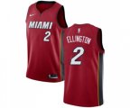 Miami Heat #2 Wayne Ellington Authentic Red Basketball Jersey Statement Edition