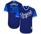Kansas City Royals #39 Jason Hammel Hammer Authentic Navy Blue 2017 Players Weekend Baseball Jersey