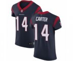 Houston Texans #14 DeAndre Carter Navy Blue Team Color Vapor Untouchable Elite Player Football Jersey