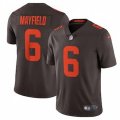 Cleveland Browns #6 Baker Mayfield Brown Alternate 2020 Vapor Limited Jersey