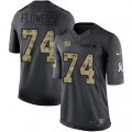 New York Giants #74 Ereck Flowers Limited Black 2016 Salute to Service NFL Jersey
