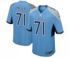 Tennessee Titans #71 Dennis Kelly Game Light Blue Alternate Football Jersey