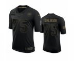 San Francisco 49ers #75 Laken Tomlinson Black 2020 Salute To Service Limited Jersey