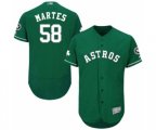 Houston Astros Francis Martes Green Celtic Flexbase Authentic Collection Baseball Player Jersey