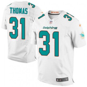 Miami Dolphins #31 Michael Thomas Elite White NFL Jersey