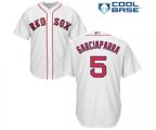 Boston Red Sox #5 Nomar Garciaparra Replica White Home Cool Base Baseball Jersey