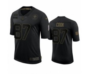 New Orleans Saints #87 Jared Cook Black 2020 Salute to Service Limited Jersey