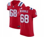 New England Patriots #68 LaAdrian Waddle Red Alternate Vapor Untouchable Elite Player Football Jersey