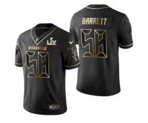 Tampa Bay Buccaneers #58 Shaquil Barrett Black Golden Super Bowl LV Jersey