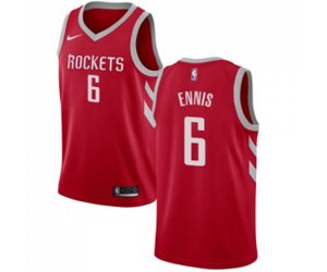Houston Rockets #6 Tyler Ennis Swingman Red Road NBA Jersey - Icon Edition