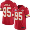 Kansas City Chiefs 95 Chris Jones Red Team Color Bound Stitched NFL Vapor Untouchable Limited 2024 Super Bowl LVIII Jersey
