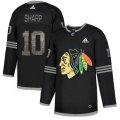 Chicago Blackhawks #10 Patrick Sharp Black Authentic Classic Stitched NHL Jersey