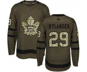 Toronto Maple Leafs #29 William Nylander Authentic Green Salute to Service NHL Jersey