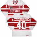 CCM Detroit Red Wings #40 Henrik Zetterberg Premier White 75TH Throwback NHL Jersey