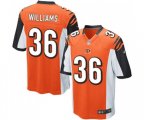 Cincinnati Bengals #36 Shawn Williams Game Orange Alternate Football Jersey