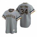 Nike Pittsburgh Pirates #34 Trevor Williams Gray Cooperstown Collection Road Stitched Baseball Jersey
