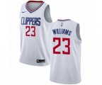 Los Angeles Clippers #23 Louis Williams Authentic White NBA Jersey - Association Edition