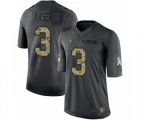 Oakland Raiders #3 Drew Kaser Limited Black 2016 Salute to Service Football Jersey