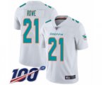 Miami Dolphins #21 Eric Rowe White Vapor Untouchable Limited Player 100th Season Football Jersey