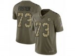 Pittsburgh Steelers #73 Ramon Foster Limited Olive Camo 2017 Salute to Service NFL Jersey