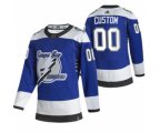 Tampa Bay Lightning Customized Blue Alternate Authentic Player NHL Jersey