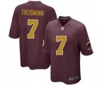 Washington Redskins #7 Joe Theismann Game Burgundy Red Gold Number Alternate 80TH Anniversary Football Jersey