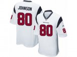 Houston Texans #80 Andre Johnson Game White NFL Jersey