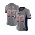 New England Patriots #83 Dwayne Allen Limited Gray Rush Drift Fashion NFL Jersey