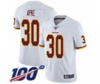 Washington Redskins #30 Troy Apke White Vapor Untouchable Limited Player 100th Season Football Jersey