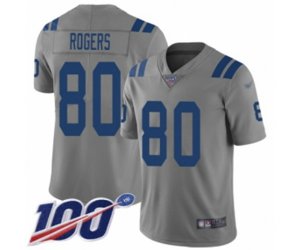 Indianapolis Colts #80 Chester Rogers Limited Gray Inverted Legend 100th Season Football Jersey