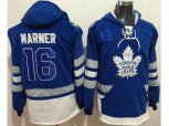 Toronto Maple Leafs #16 Mitchell Marner Blue Name & Number Pullover NHL Hoodie