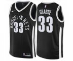 Brooklyn Nets #33 Allen Crabbe Swingman Black NBA Jersey - City Edition