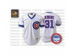 Chicago Cubs #31 Greg Maddux Replica White Throwback MLB Jersey
