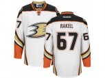Reebok Anaheim Ducks #67 Rickard Rakell Authentic White Away NHL Jersey