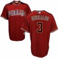 Arizona Diamondbacks #3 Daniel Descalso Authentic Red Brick Alternate Cool Base MLB Jersey