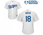 Los Angeles Dodgers #18 Kenta Maeda Replica White Home Cool Base Baseball Jersey