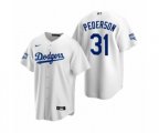 Los Angeles Dodgers Joc Pederson White 2020 World Series Champions Replica Jersey