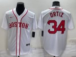 Boston Red Sox #34 David Ortiz White Stitched MLB Cool Base Nike Jersey